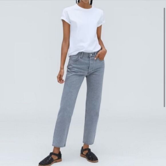 Everlane The Relaxed Straight Jean Organic Cotton Gray 26 NEW - Picture 13 of 13